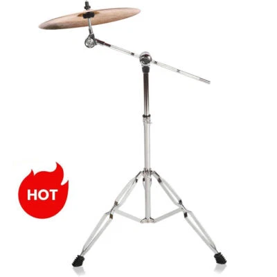 Cymbal Straight Boom Stand Double Braced Heavy Duty Thicken Alloy Support Rack ！