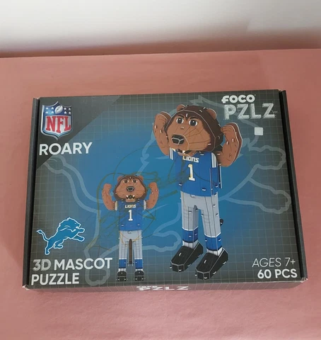 Roary NFL Detroit Lions Mascot 3D Puzzle Foco Pzlz Cover