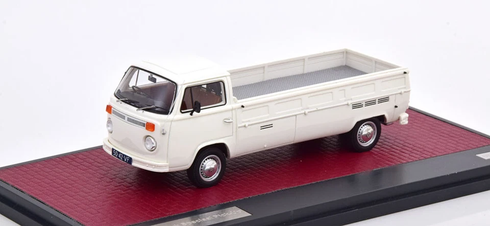 VW VOLKSWAGEN T2 KEMPERINK SPECIAL PICK UP BIANCO MATRIX MX42105-042 1 43 1976