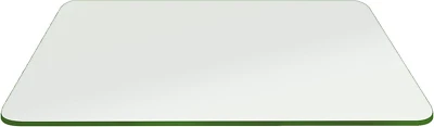 24 X 48 дюймов прямоугольный закаленный 3/8 дюйма толстый карандаш польский сенсорные углы стеклянный стол - Изображение 1 из 4