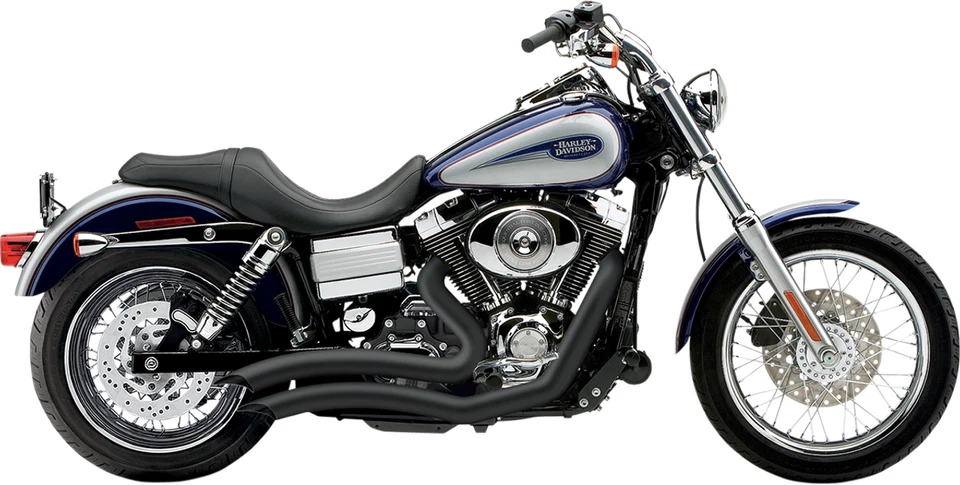 Cobra Speedster Swept Short Exhaust Black '12-'17 Harley Dyna 6229B 1800-1469 - Image 1 of 1