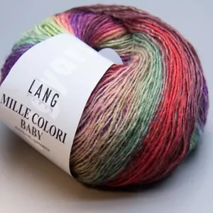 Lang Yarns Mille Colori Baby 53 - LL 190m / 50g - grosor de aguja 3 - - Imagen 1 de 2