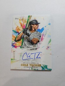 2020 Topps Inception COLE TUCKER ROOKIES & EMERGING STARS AUTO /220 #RESA-CT