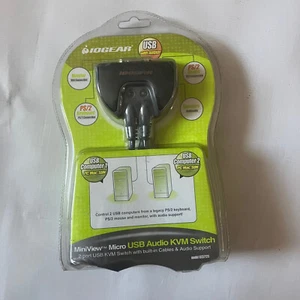 NUOVISSIMO switch KVM iogear 2 porte con supporto audio gcs712u Nuovo Bin 13 - Foto 1 di 4