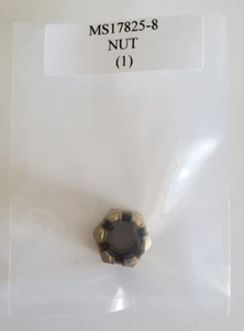 Tuerca hexagonal MS17825-8 1/2-20 autobloqueante ranurado acero chapado - Imagen 1 de 4