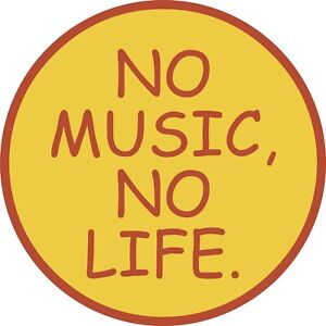 Tower Records No Music No Life Vinyl Sticker Decal Car Window Laptop Door