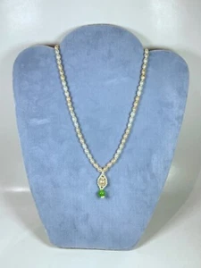 Cultured Freshwater pearl Fashion Jewelry choker Necklace Pendant 16”/5mm - Picture 1 of 3