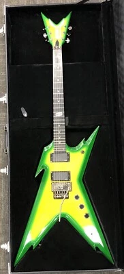 Dean RZR 255 Razorback guitar green/yellow (Slime) - Image 1 of 4