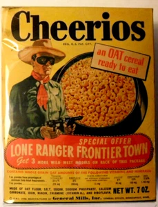Paquete original de caja de cereales Lone Ranger Cheerios #3 - Imagen 1 de 6