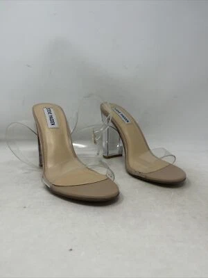 Sandalia de tacón Camille Steve Madden para mujer, transparente, talla 8,5 EE. UU. Foto 1 de 4