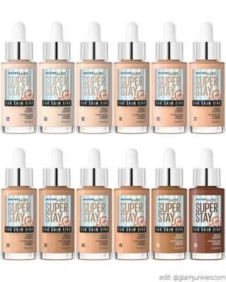 Maybelline Super Stay up to 24H Skin Tint Foundation Choose Your Shade *NEW* - Image 1 of 4