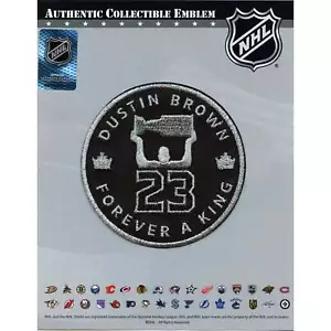 2023 Los Angeles Kings Dustin Brown Retirement Ceremony Jersey Patch Forever A K - Picture 1 of 3