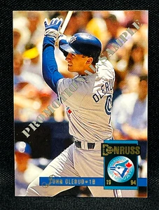 1994 Donruss Baseball - JOHN OLERUD #3 - PROMO SAMPLE - TORONTO BLUE JAYS - Picture 1 of 2