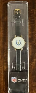Indianapolis Colts NFL Licensed Football Team Black Sparo Watch Leather New - Picture 1 of 3