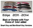 Custom Black OR Chrome Door Handle Covers 2011 - 2014 Ford Edge YOU PICK CLR 