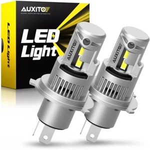 2X AUXITO LED H4 9003 Bombilla Faro Hi Super Lo Beam Blanco 6000K 20000LM Q16 - Imagen 1 de 12