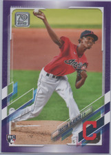 2021 Topps Series 1 MEIJER PURPLE #319 Triston McKenzie CLEVELAND INDIANS RC 26