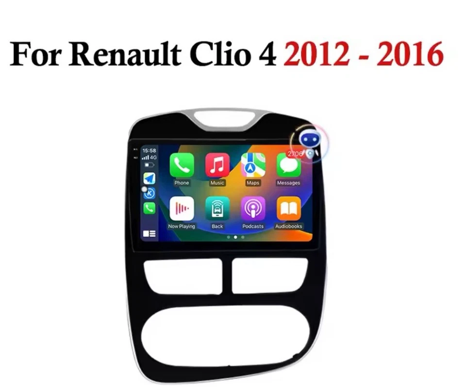 Autoradio Renault Clio 4 / 5 RS navigatore Android 14 QLED CarPlay GPS Medianav - Immagine 1 di 4