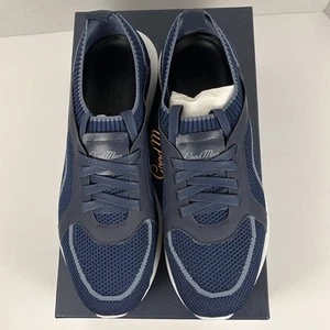 Good Man Knit Trainer Sneakers Blue GMB Sky Captain Size 10.5 Italian - Picture 1 of 11