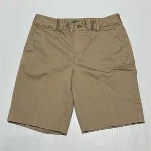 Pantalones cortos chinos Ralph Lauren para mujer color tostado liso talla 4 - Imagen 1 de 8