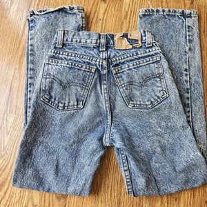 Vintage Kids Youth Slim Fit Regular Levi’s Jean Size 12 Orange Tab Denim USA - Picture 1 of 12