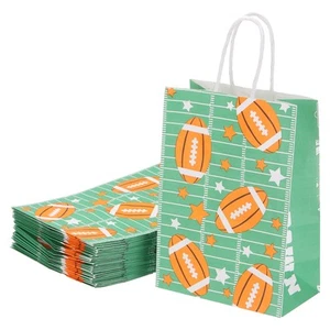50Pcs Rugby Gift Bags with Handles, 3.1"x8.3"x5.9" Light Green Rugby Gift Bags - Bild 1 von 6