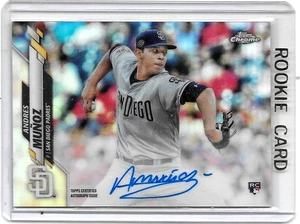 ANDRES MUNOZ 2020 TOPPS CHROME CERTIFIED ROOKIE AUTOGRAPH - Picture 1 of 1