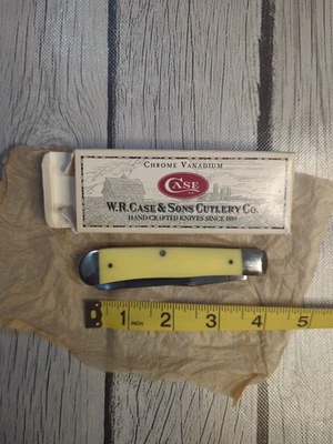 CUCHILLO TRAMPERO AMARILLO CASE XX EE. UU. 2002 3254 VINTAGE Artículo Nº 00161 Rebelde  Foto 1 de 4