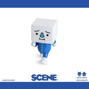 DEVILROBOTS SCENE RUNNING TO-FU OYAKO White Blue SOFT VINYL Figure H12CM/4.7in - Picture 1 of 4