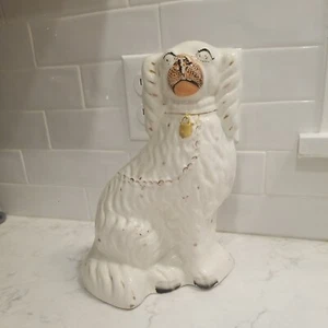 Antiguo Staffordshire Inglés Spaniel Antiguo Siglo XIX Manto Perro Individual 10" - Imagen 1 de 5
