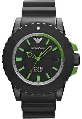 New Emporio Armani AR6102 Acqua Sportivo 45MM Watch 200 M/20 Bars $295+ - Image 1 of 4