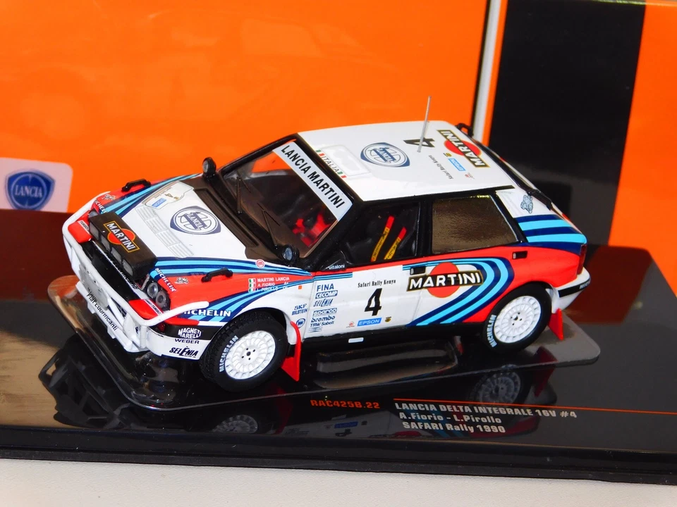 LANCIA DELTA INTEGRALE MARTINI #4 FIORE SAFARI RALLY 1990 IXO RAC425B 1/43 - Immagine 1 di 1
