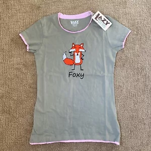 LAZY ONE Junior Fitted Tee Sleep Night Shirt Green Foxy PJ NEW! size XS - Picture 1 of 5