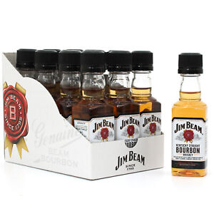 12 x JIM BEAM Kentucky Straight Bourbon Whisky Miniaturen Mini 5cl 0,05l 40%