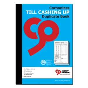 NCR Till Cashing Up Duplicate 2part Book A5 (148mm x 210mm) 50 Sets Carbonless  - Picture 1 of 3