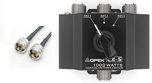 UNIVERSAL CX5 ANTENNA COMMUNICATION SWITCH BOX+ 1M CABLE SO239 FEMALE UHF (CX3) - Picture 1 of 4
