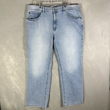 Mott & Bow Jeans Blue Light Wash Straight Denim Men's Size 40x32