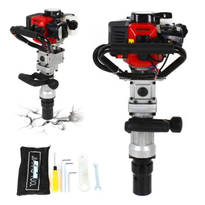 Fence T Post Driver Gas Powered 2 Stroke Motor Pile Drivers Jack Hammer Gasoline - Image 1 of 4