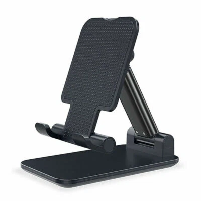 Universal Aluminum Phone Tablet Holder Folding Desk Stand Mount For iPhone iPad - Image 1 of 4