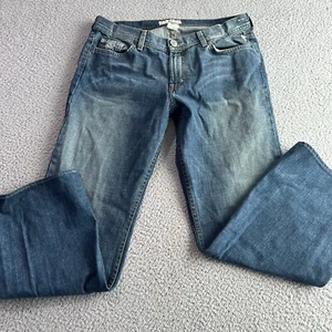 AX Armani Exchange VIPER Blue Stone Washed Bootcut Jeans Size 12 R - Picture 1 of 14