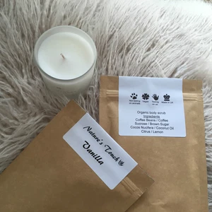 Organic,relaxing vanilla,coffee and coconut oil body scrub 150 grams,NEW - Picture 1 of 3