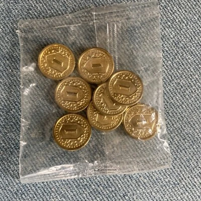 Dominion Prosperity Board Game Lot 8 Gold - 1 Coin Token Parts Only  New In Pack - Image 1 of 3