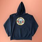 New Age Black Guns n Roses Band Classic Logo Graphic Pullover Hoodie Size Large