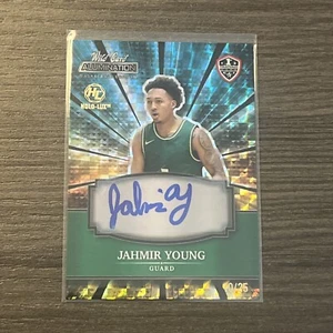 2021-22 Wild Card Alumination Auto Teal Gold Mosaic #ABC-A Jahmir Young /25 - Picture 1 of 2