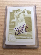 2020 Bowman Draft Zach Deloach 1st bowman printing plate 1/1 mariners yellow