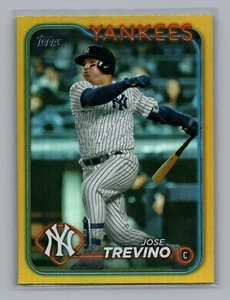 Actualización Topps 2024 #US228 José Treviño lámina de oro Yankees de Nueva York - Imagen 1 de 2