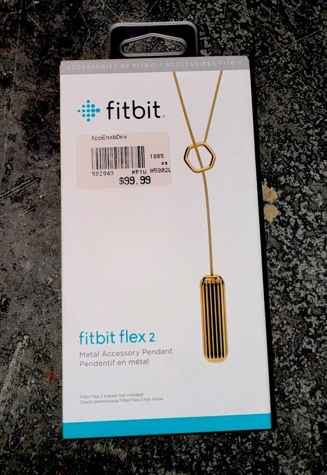 Fitbit Flex 2 - Gold Pendant Necklace - (Genuine Fashion Jewelry Accessory) - Image 1 of 1