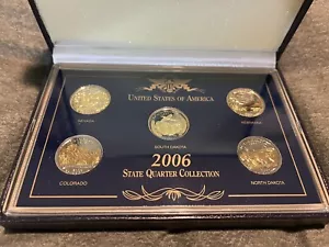 24Kt Cameo Gold Plated 2006 State Quarter Collection US Commemorative Gallery - Picture 1 of 7
