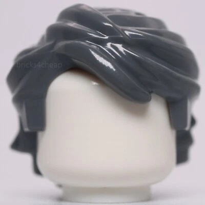 Lego Dark Bluish Gray Hair Swept Back Tousled Anakin - Image 1 of 3