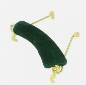 SPALLIERA PER VIOLINO 3/4 E 4/4 rivestimento Velluto Verde - SPEDIZIONE ITALIA - Foto 1 di 2